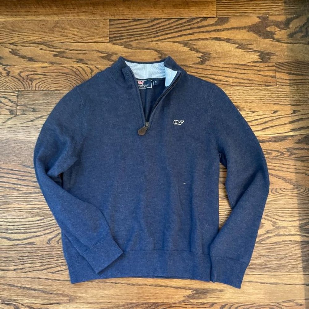 Boys Size 7 Vineyard Vines Zip up Sweater